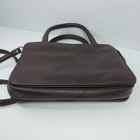 Vintage Y2K 2000’s Faded Glory Crossbody Bag Purse Brown Faux Leather 90s Iconic - Picture 7 of 14